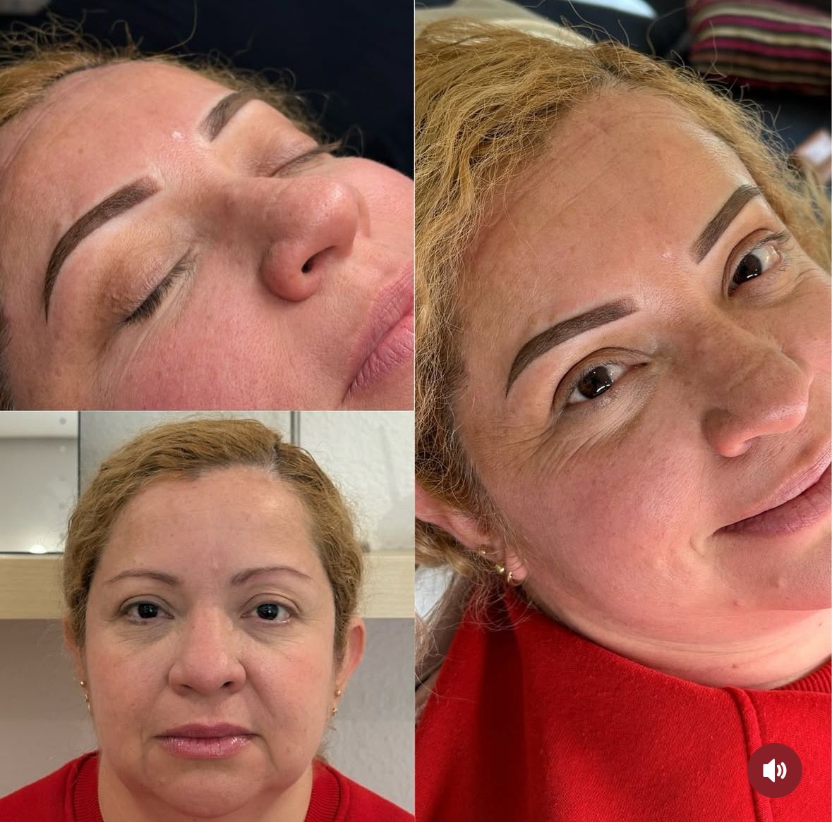 Micropigmentación cejas clienta rubia